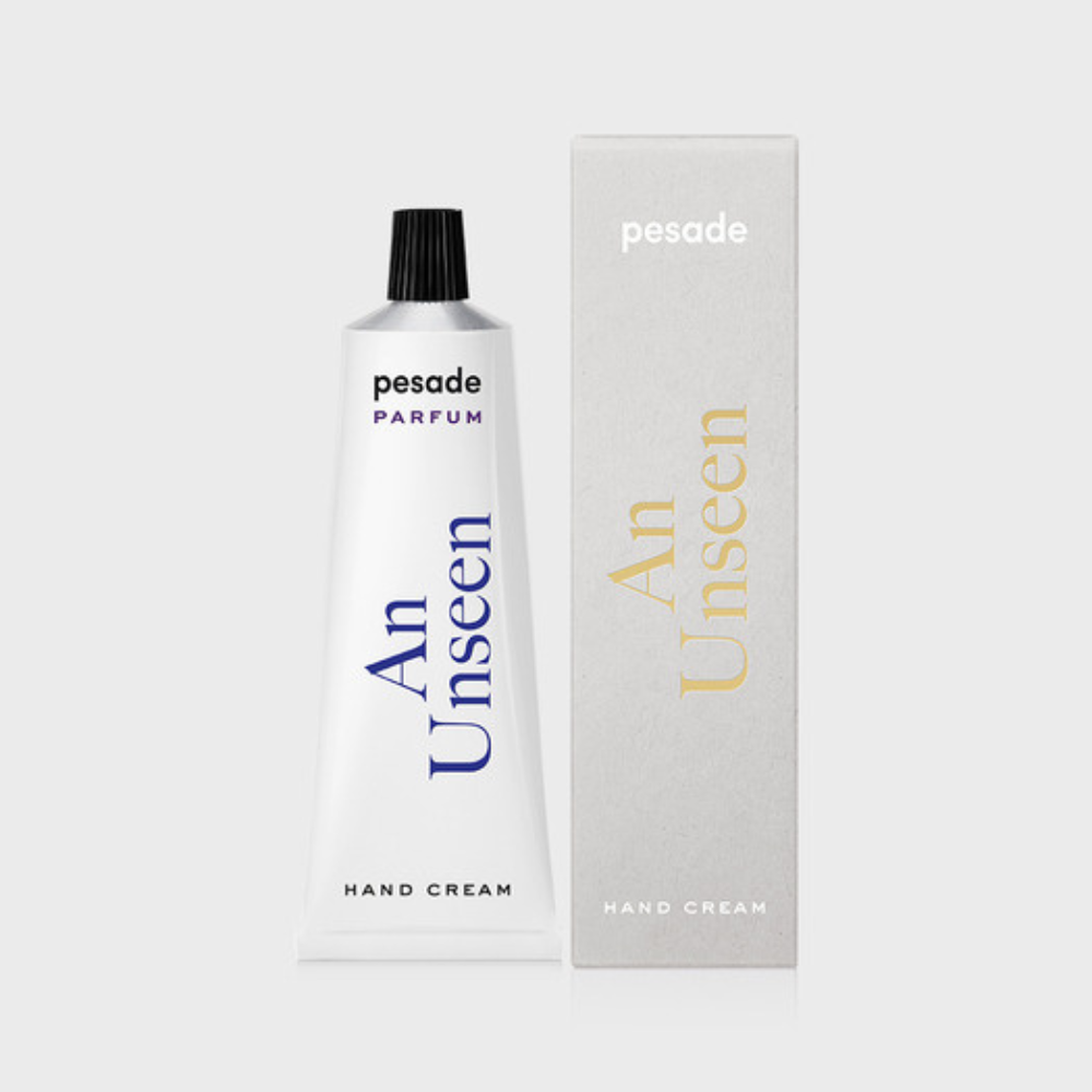 50ml tube of Pesade An Unseen Hand Cream, perfect for restoring moisture and comfort to dry, chapped hands.