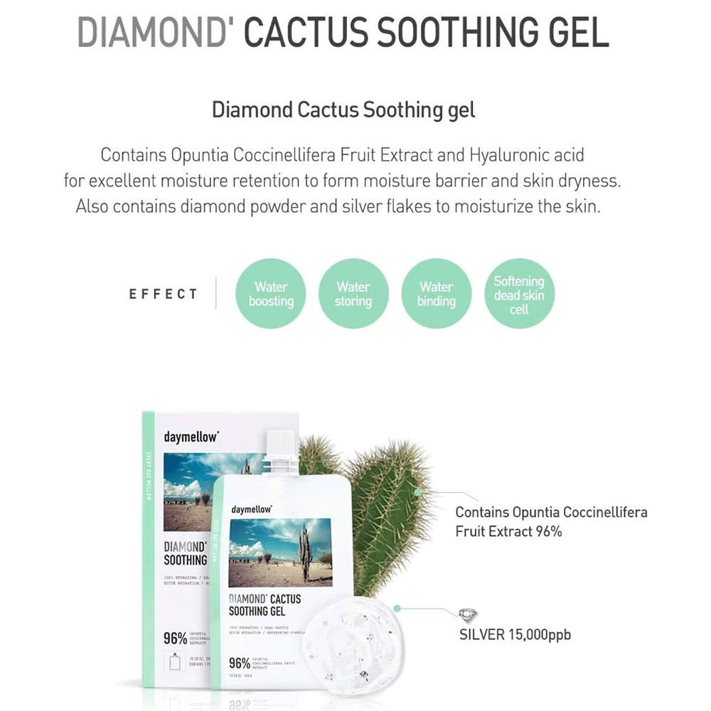 Daymellow Diamond Cactus Soothing Gel 300g