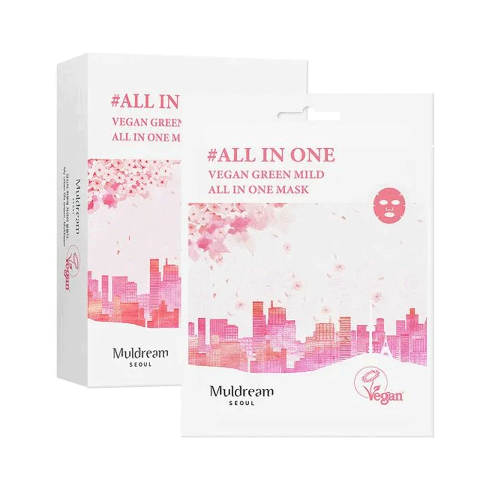 Muldream Vegan Green Mild All In One Mask 25ml *10ea