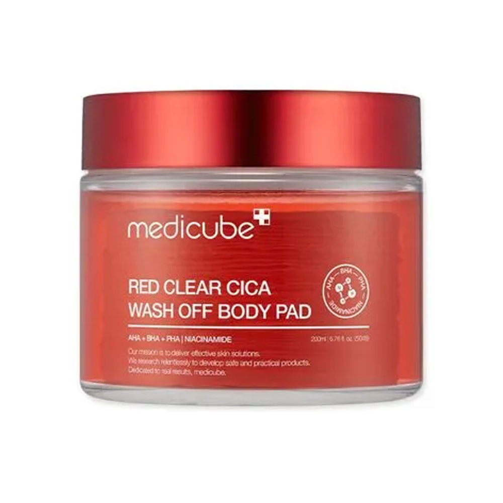 MEDICUBE Red Clear Cica Wash Off Body Pad 50 pads