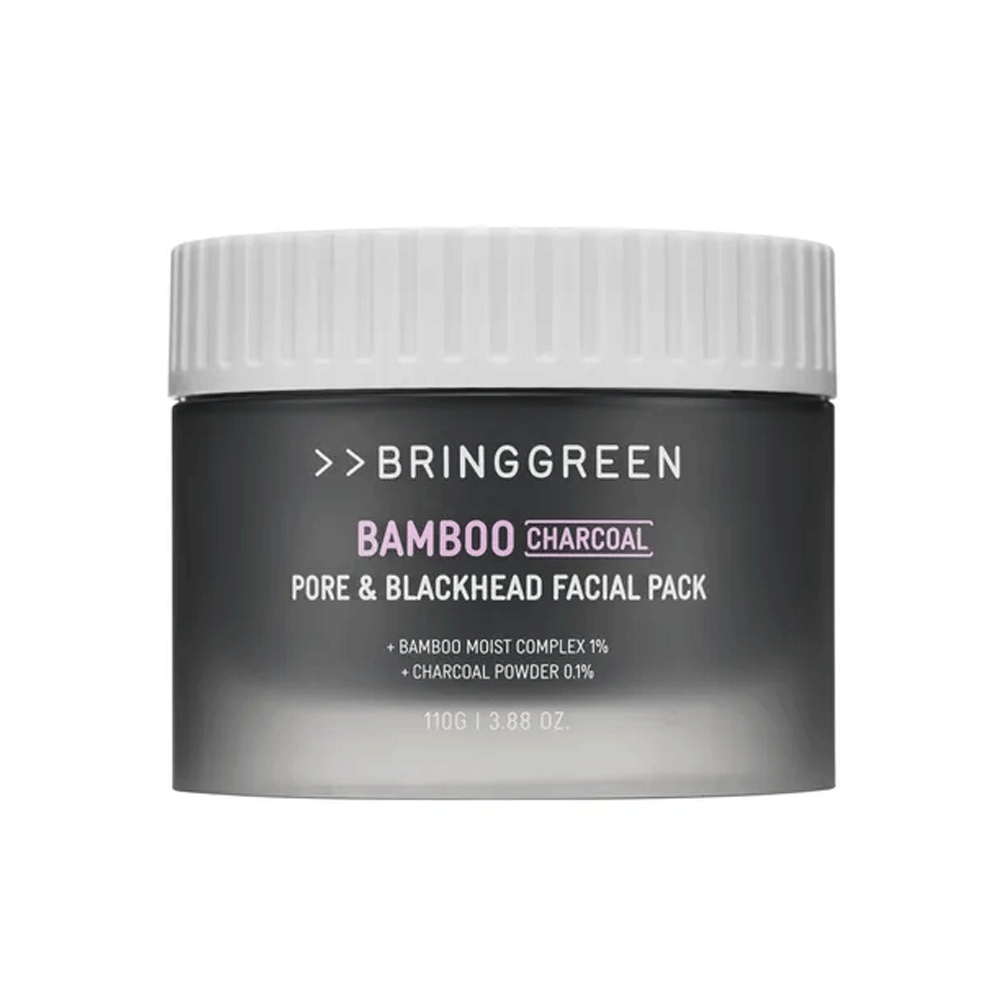 BRING GREEN Bamboo Charcoal Pore & Black Head Facial Pack 110g