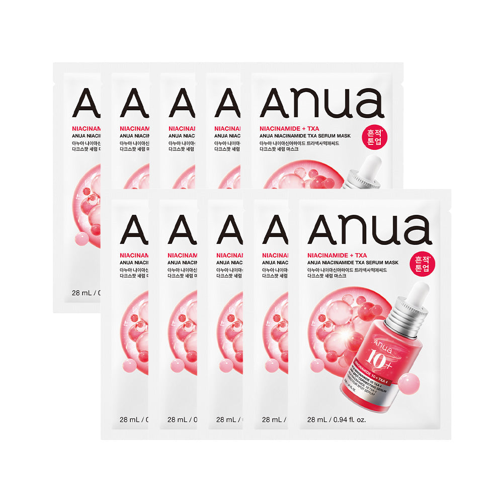 Anua Niacinamide 10% + TXA 4% Dark Spot Serum Mask * 10ea