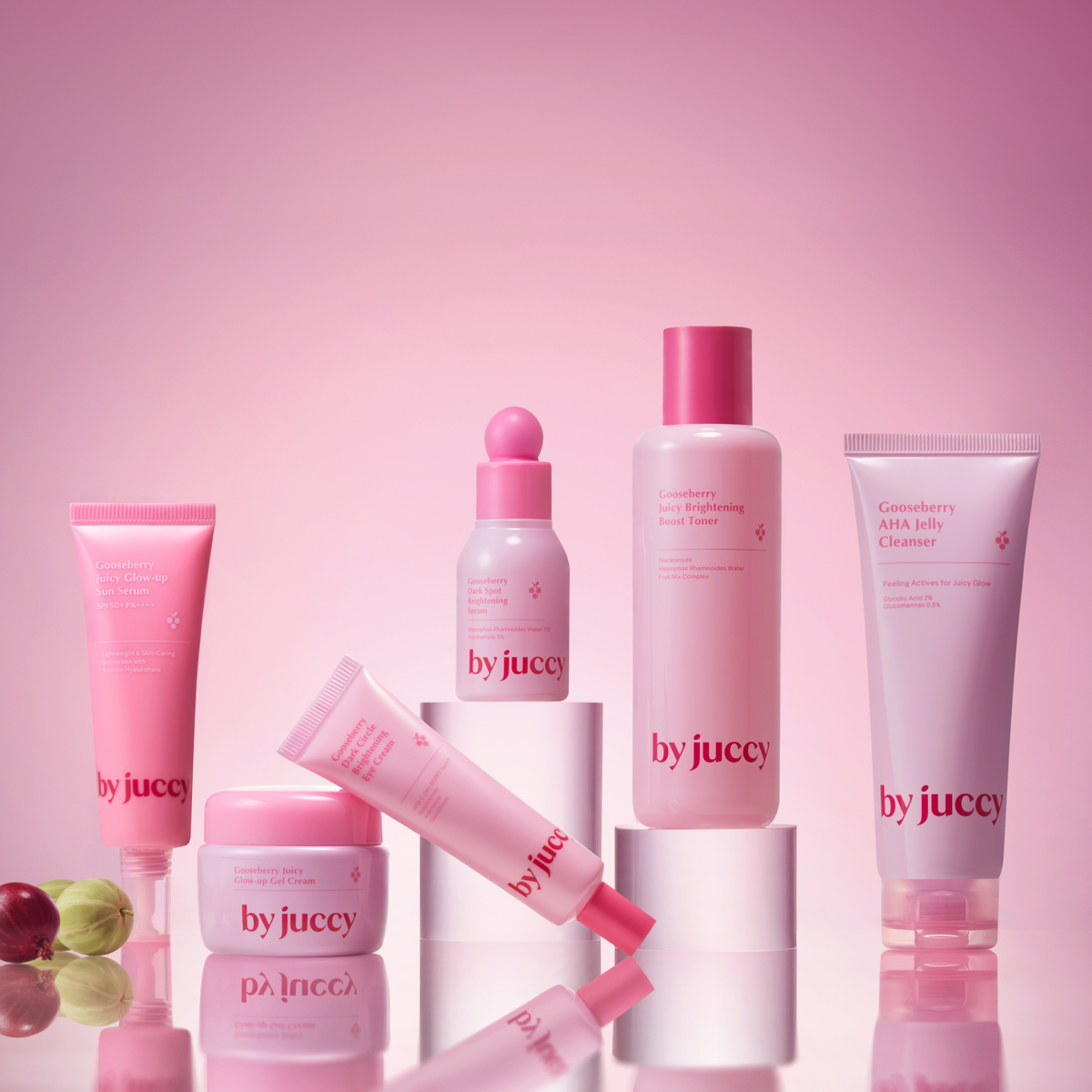 by juccy Gooseberry Juicy Glow-up Sun Serum SPF50+ PA++++ 50ml