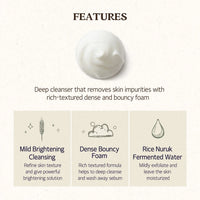 (Mhark) SKINFOOD Rice Daily Brightening Cleansing Foam 150ml - DODOSKIN