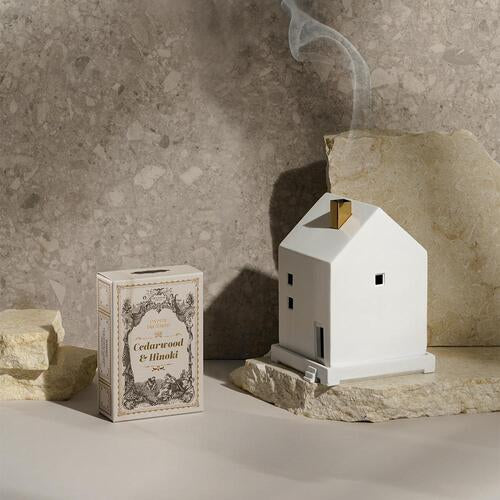 OPTAUM [Gift Packaging] “Emotional Scent” Paper Incense & Grid House Gift Set (+ Free Catiktor Match) - DODOSKIN