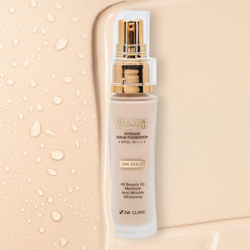 3W CLINIC Collagen & Luxury Gold Intensive Serum Foundation SPF50+ PA++++ 40g