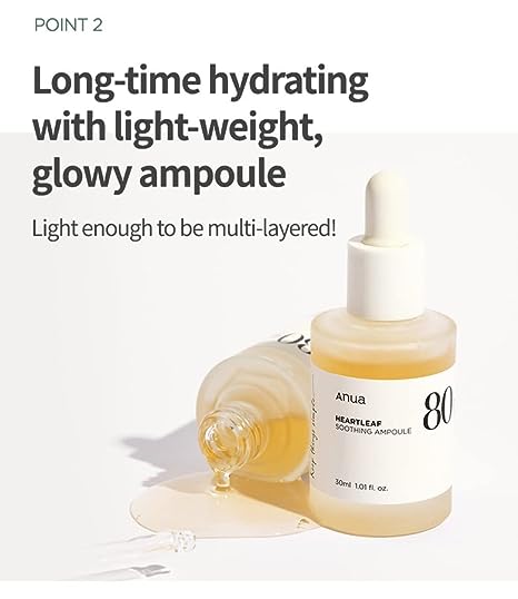 Anua Heartleaf 80% Mositure Soothing Ampoule 30mL - Dodoskin