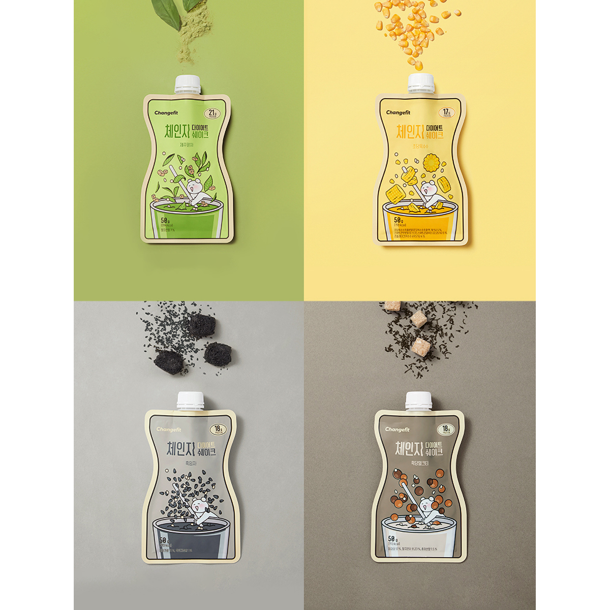 CHANGEFIT Change Diet Shake 14 pouch (4 Type) - DODOSKIN