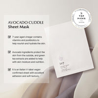 ONEOSEVEN Avocado Cuddle Sheet Mask 25g * 5ea - DODOSKIN