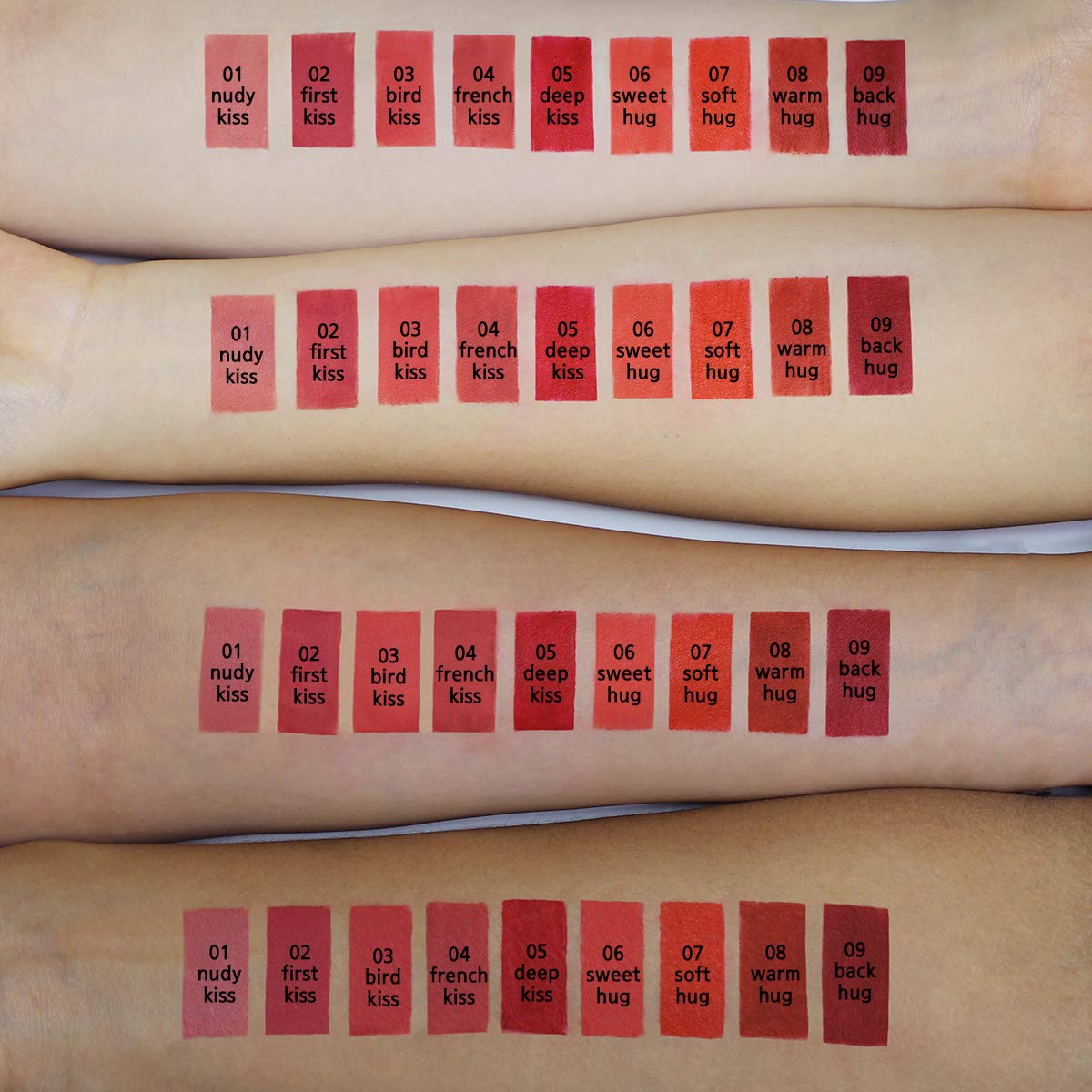 LIPHIP Long-Lasting Lip Matte Velvet Tint 4.5g 9 colors