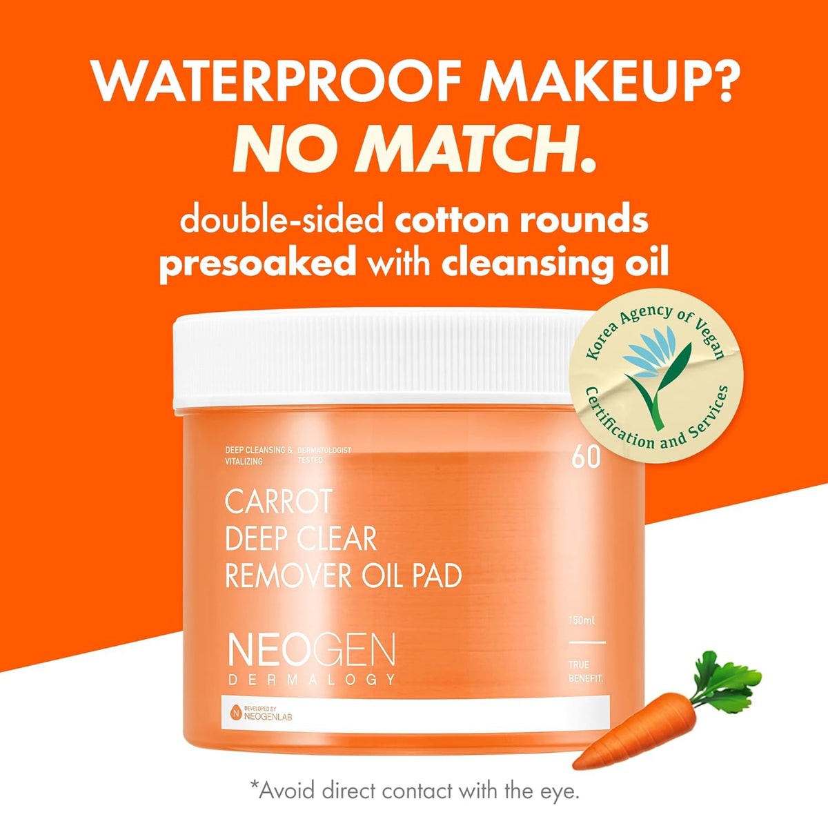 NEOGEN DERMALOGY Carrot Deep Clear Oil Pad 60ea