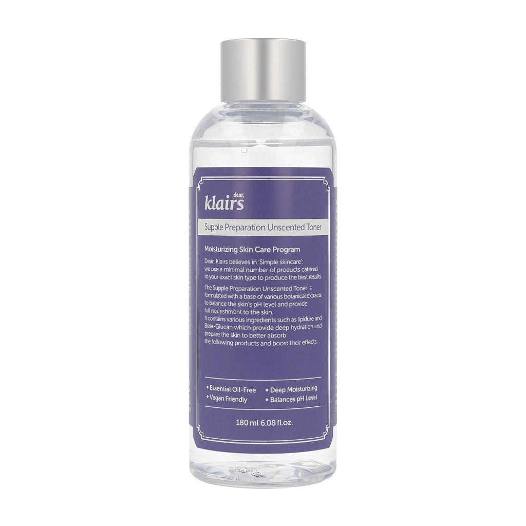dear, klairs Supple Preparation Unscented Toner 180ml