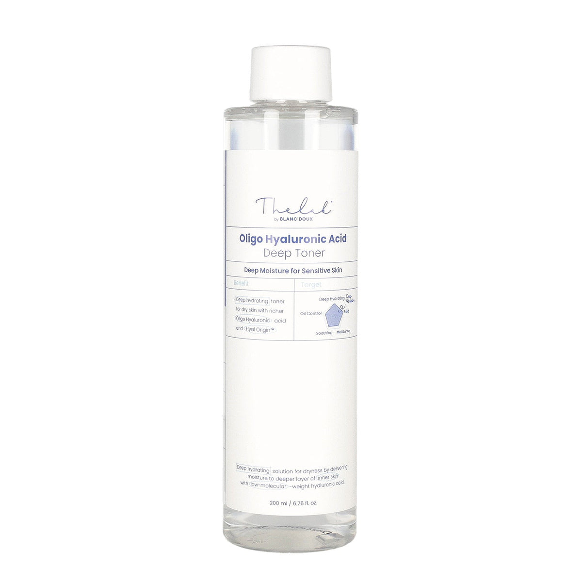 THE LAB by blanc doux Oligo Hyaluronic Acid Deep Toner 200ml - DODOSKIN