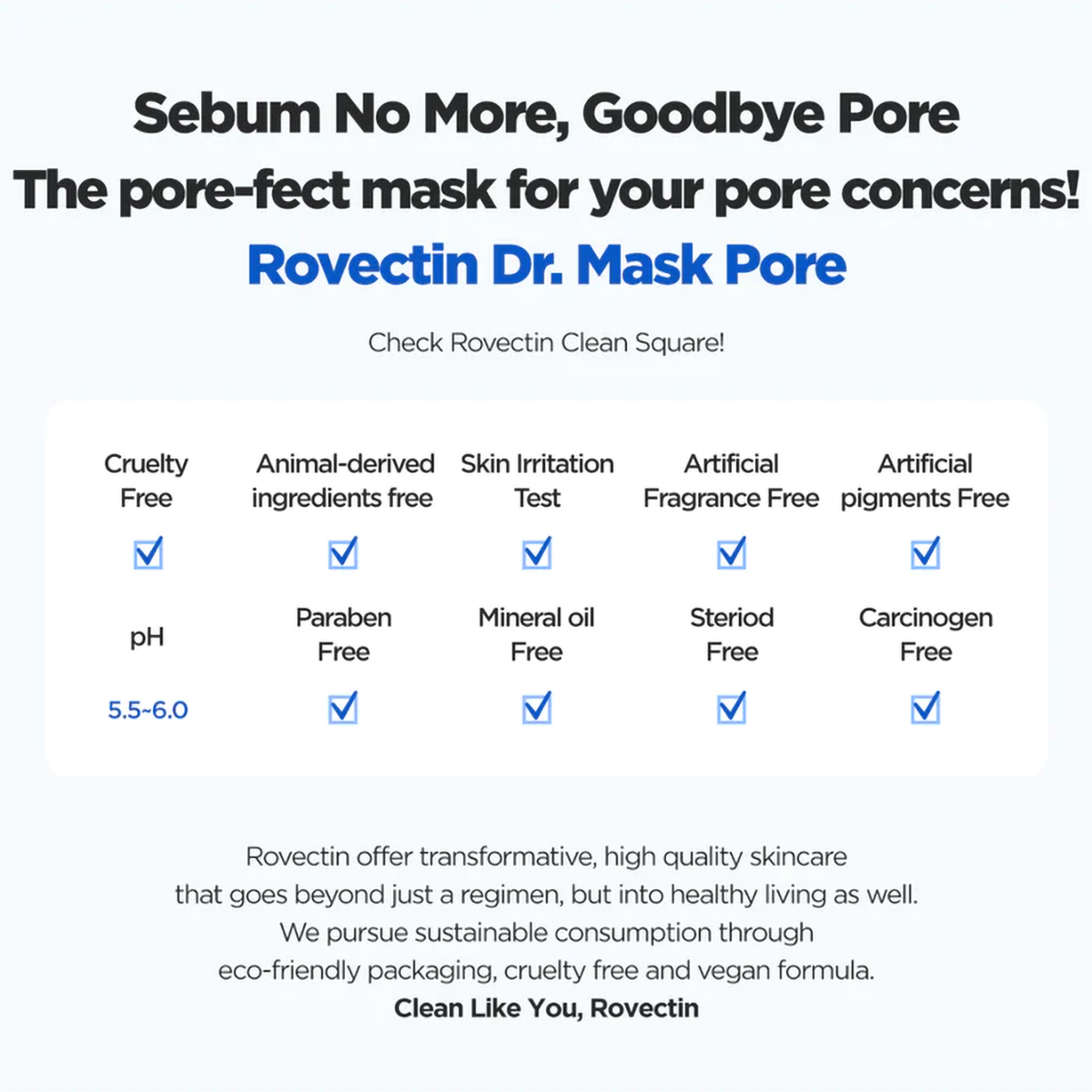 Rovectin Skin Essentials Dr. Mask Pore 25ml * 5ea - DODOSKIN