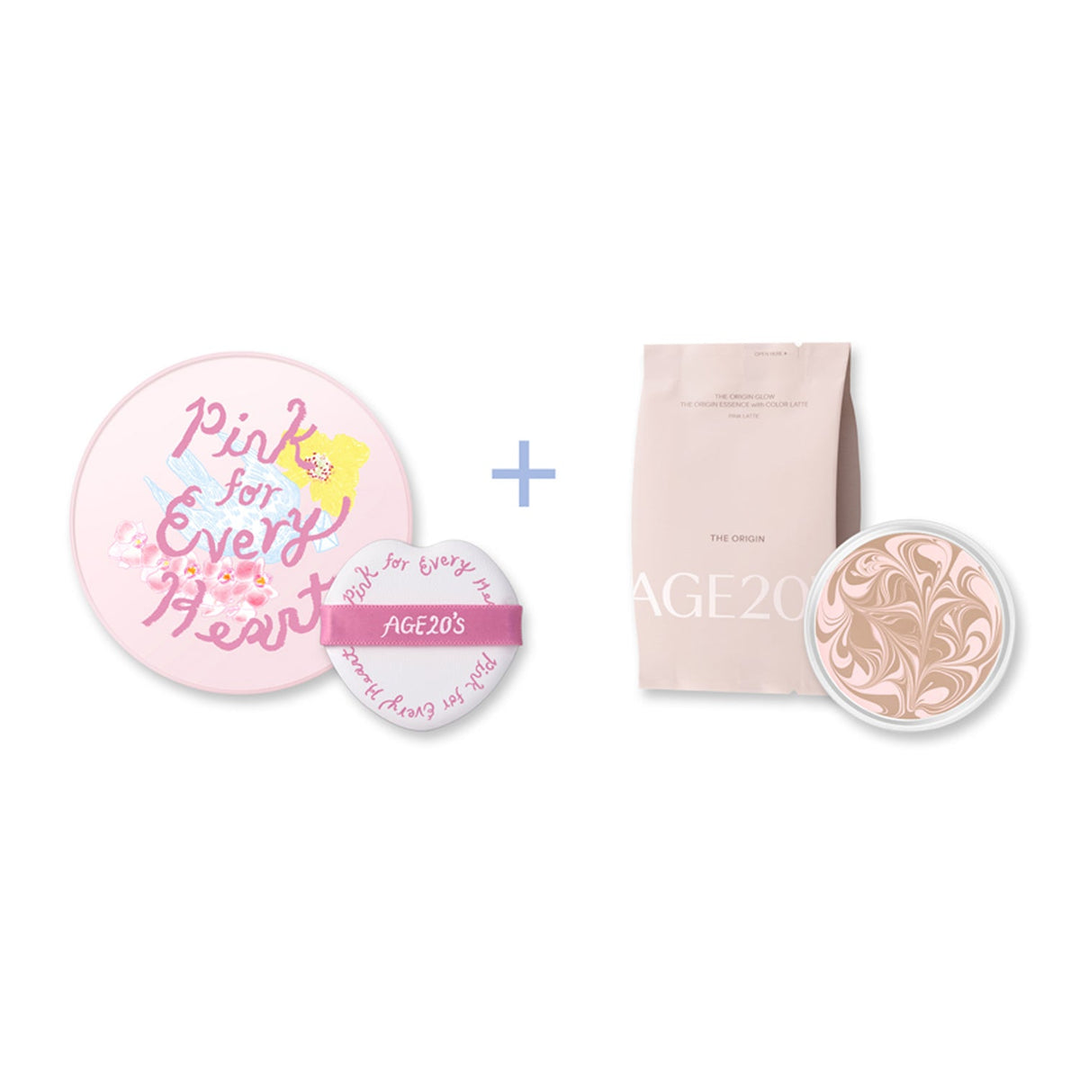 AGE20's Pink for Every Heart Edition The Origin Essence Pact (Main Product + Refill)