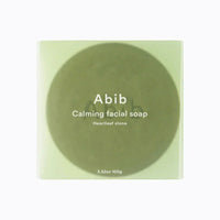 The Abib Calming Facial Soap Heartleaf Stone 100g is designed to provide a gentle yet effective cleansing experience for your skin