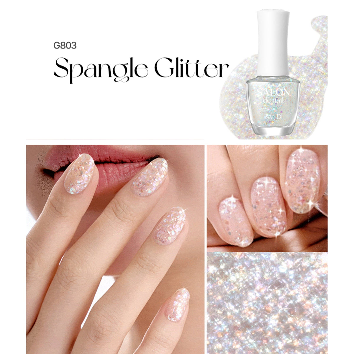 BANDI Salon de Nail Glitter 7ml 11 Colors