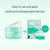 BANILA CO Overnight Soothing Cica Sleeping Mask Travel Kit (4g × 12ea)