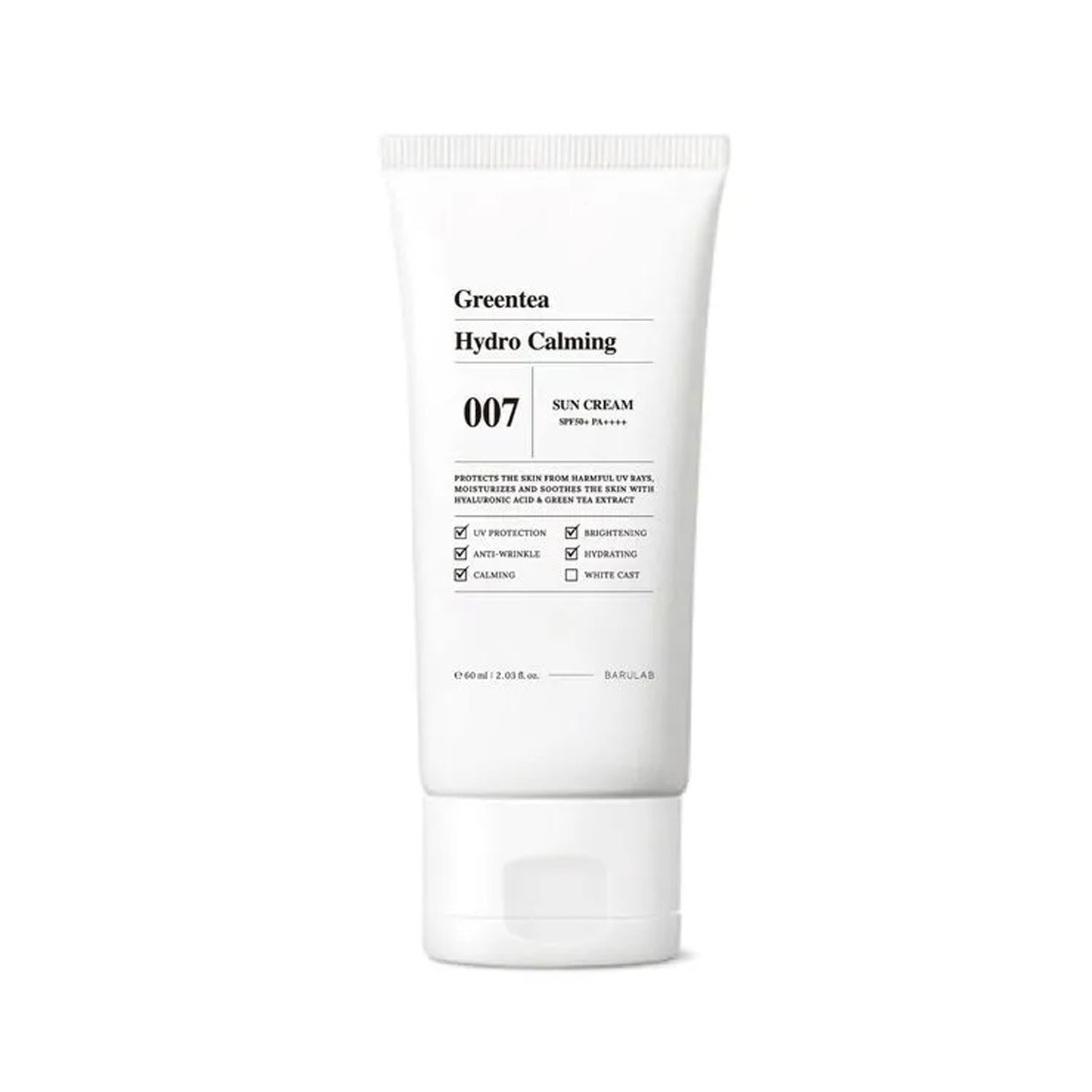 BARULAB Green Tea Hydro Calming Sun Cream 60ml