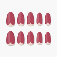 MUZMAK Nail Tips 36pcs #Be love(Almond)