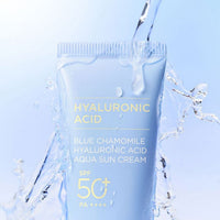 Begins by JUNG SAEM MOOL Blue Chamomile Hyaluronic Acid Aqua Sun Cream SPF 50+ PA++++ 50ml