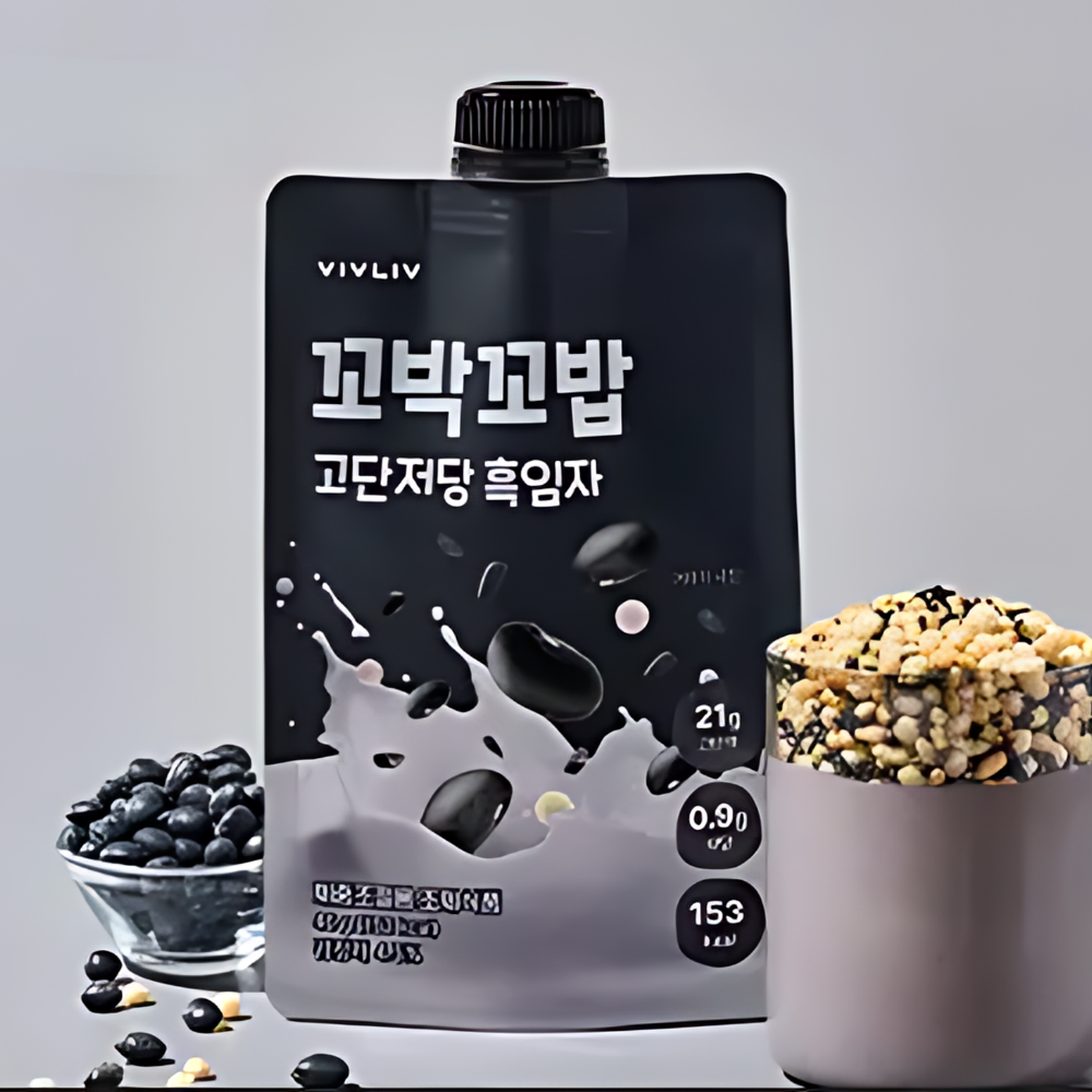 VIVLIV Kkobak Kkobab High‑Protein Low‑Sugar Shake – 40g × 7 Sticks (Choose 1 of 6 Flavors)