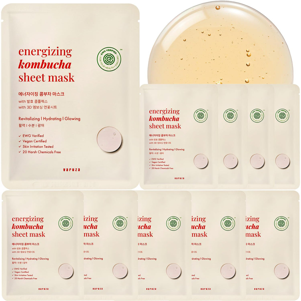varuza Sheet Mask 25g/30g 10ea