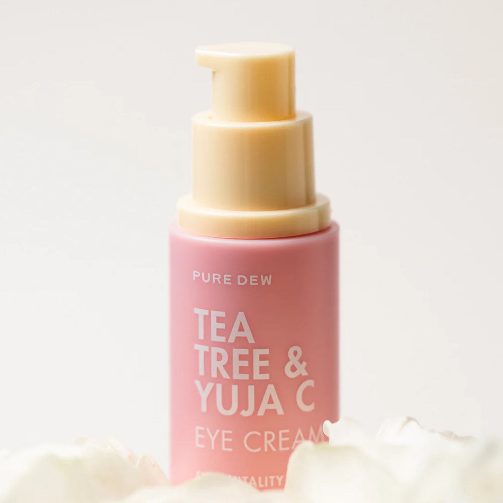 (NEWK) TONYMOLY Pure Dew Tea Tree & Yuja C Eye Cream 30ml - DODOSKIN