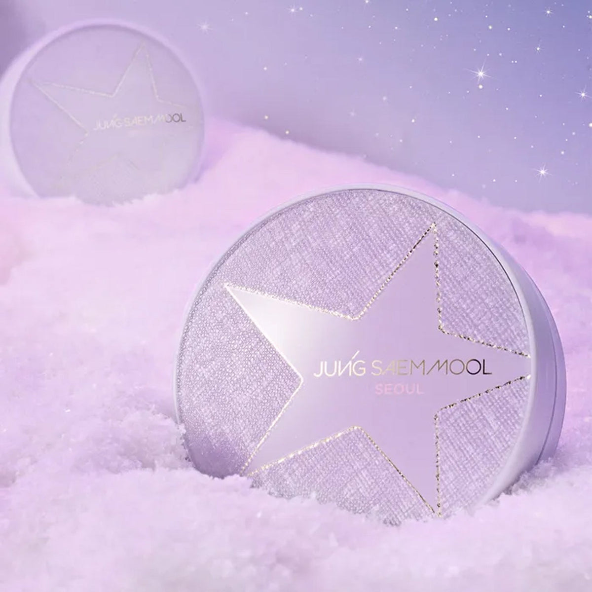 [Gift Packaging] JUNG SAEM MOOL Essential Skin Nuder Cushion with Refill plus Metal Serum Gloss (with Purple Fur Pouch plus Ampoule Sun 5ml Gift)