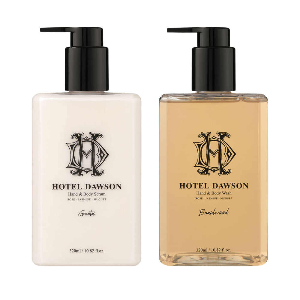 [2026 Lunar New Year Gift Set] HOTEL DAWSON Body Wash & Body Lotion 2-Item Gift Set (Includes Gift Box, Shopping Bag, and Wrapping Kit) - Pick 1 out of 3 Scents