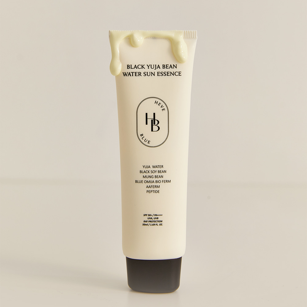 HEVE BLUE Black Yuja Bean Water Sun Essence SPF50+/PA++++ 50ml