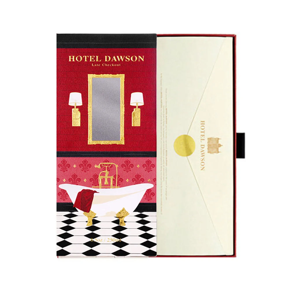 HOTEL DAWSON Late Checkout Room Diffuser (250ml) - Soapy Floral Scent (Main Diffuser + Fur Coaster + 5 Reed Sticks Set)