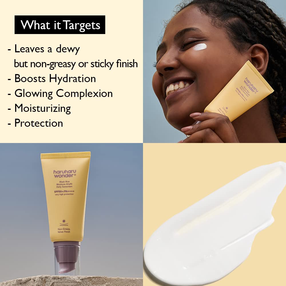 haruharu wonder Black Rice Moisture Airyfit Daily Sunscreen SPF50+ PA++++  50ml