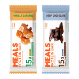 INTAKE Mills Protein 15g Bar 2 Types (8 Pieces: Deep Chocolate / Vanilla Caramel) — Choose 1 from 3 Options