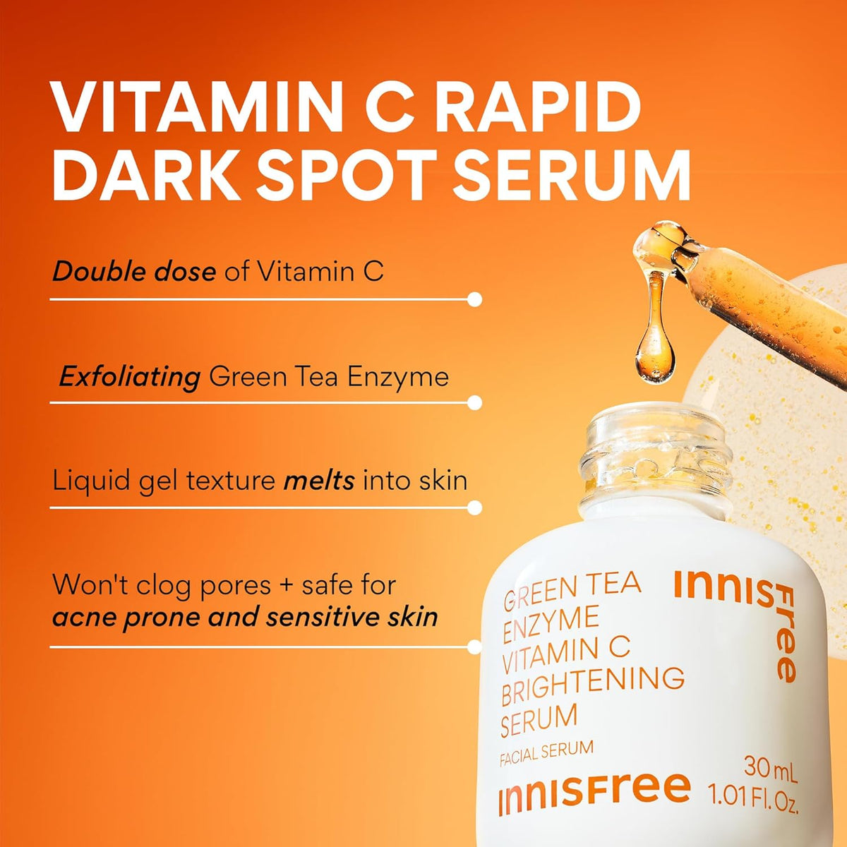 Innisfree Vitamin C Green Tea Enzyme Brightening Serum 50ml