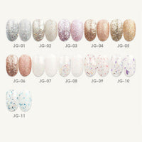 JELLO JELLO Premium Glitter Gel Nail Polish 11 Colors