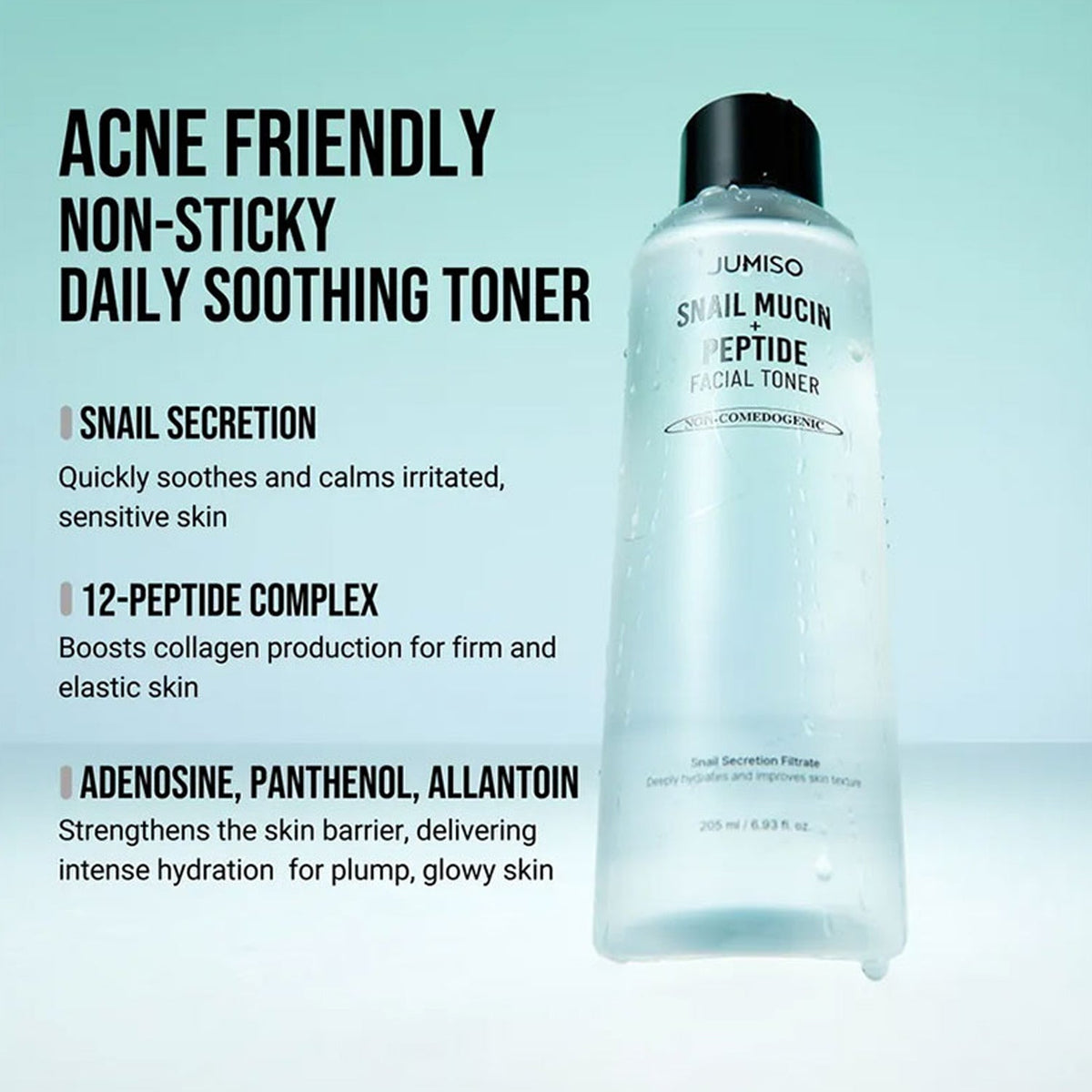 JUMISO Snail Mucin + Peptide Facial Toner 205ml