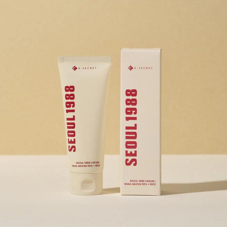 K-SECRET SEOUL 1988 Cream : Snail Mucin 93% + Rice 100ml
