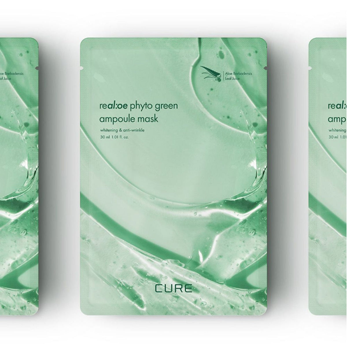 KIM JEONG MOON Aloe CURE Phyto Green Ampoule Mask Pack Season 5 (30 Sheets)