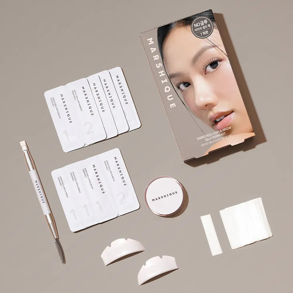 MARSHIQUE Enriched Lash & Brow Self Perm Kit (7 Uses)