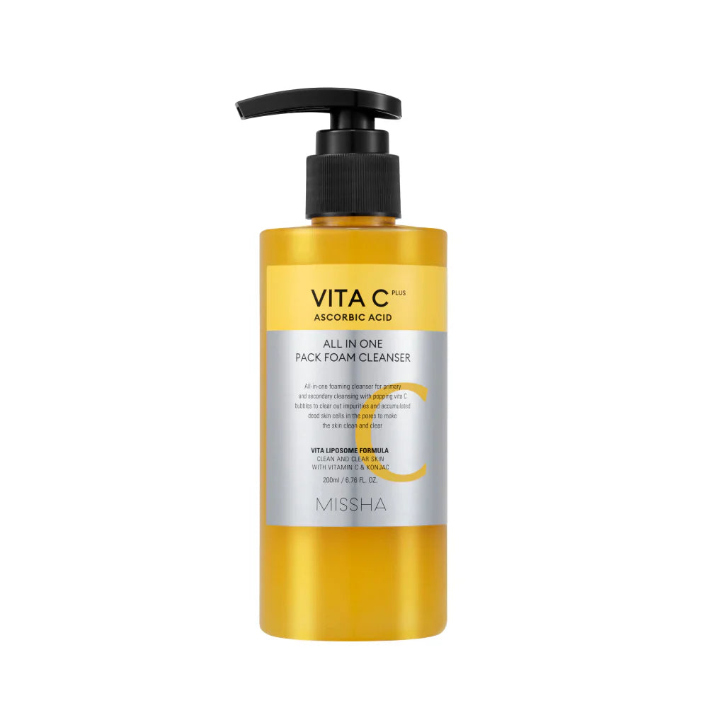 MISSHA Vita C Plus All-in-One Pack Foam Cleanser 200ml