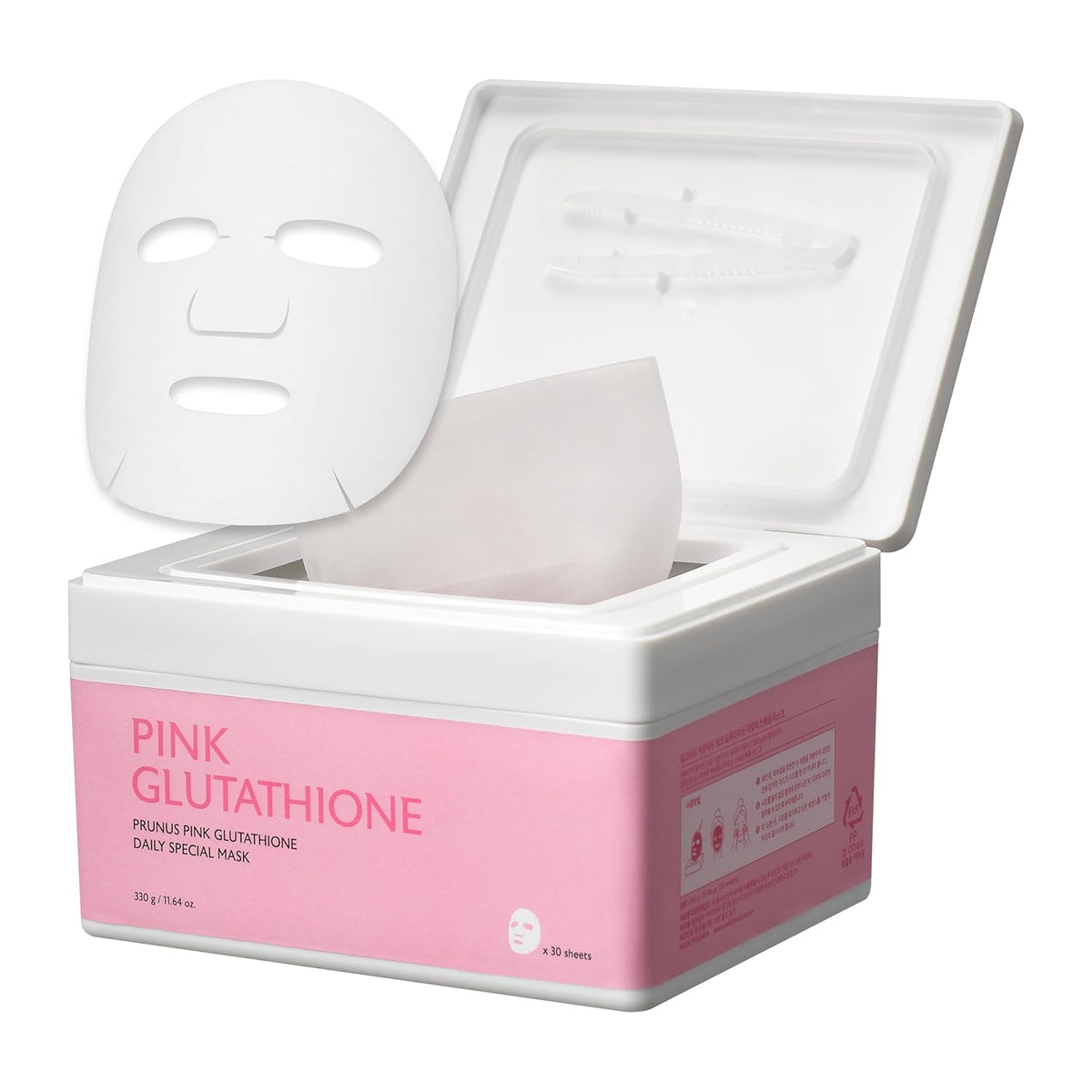 Milk Touch Plum Pink Glutathione Gentle Daily Brightening Mask 330g x 30 Sheets