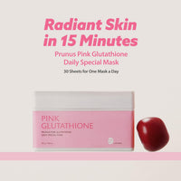 Milk Touch Plum Pink Glutathione Gentle Daily Brightening Mask 330g x 30 Sheets