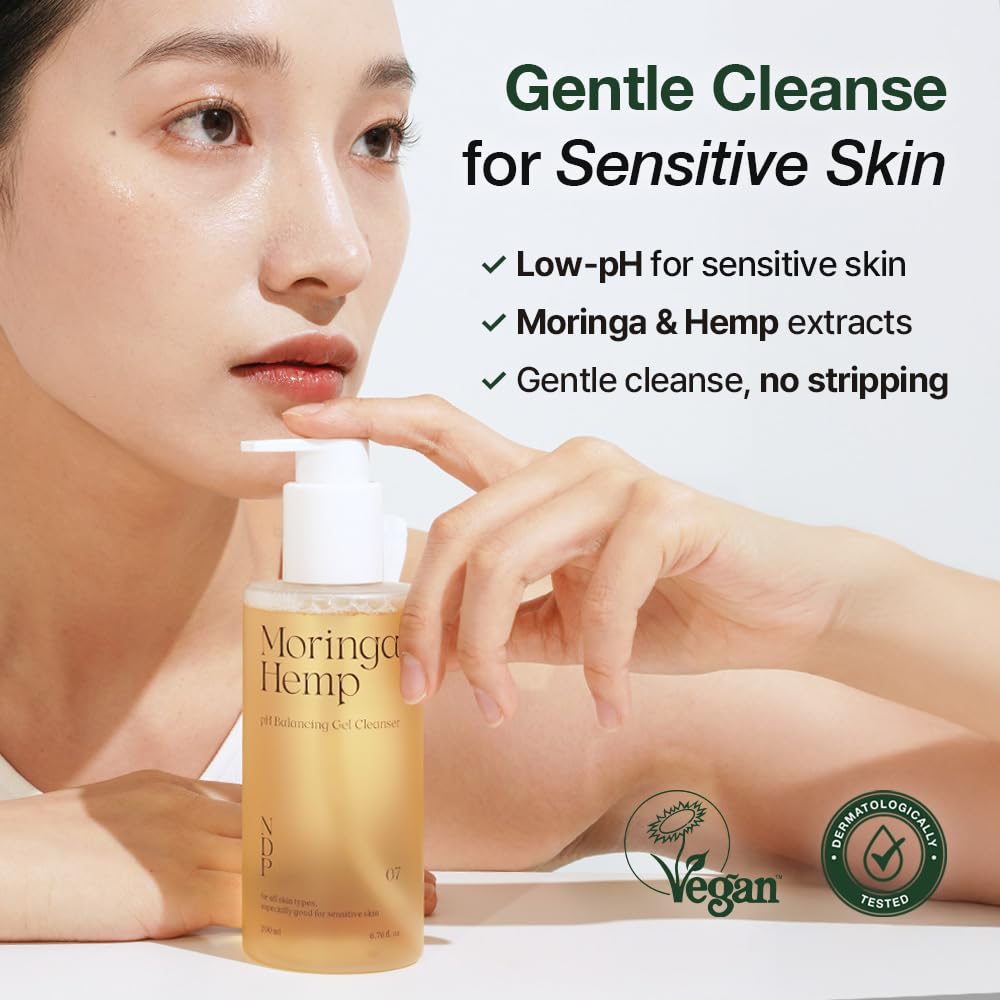 NDP Moringa Hemp pH Balancing Gel Cleanser 200ml