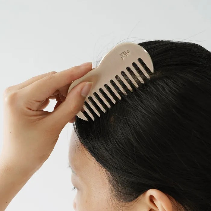 NOTDAM Bangjja Brassware Apple-Comb Scalp Gua Sha Comb with Complimentary Jeogori Gift