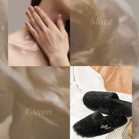 Objet by KUNDAL Moist Gleam Body Wash 450ml & Room Slippers Set
