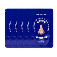One-day's P.Z Ssoc No More Blackhead Nose Pack, 2g each, pack of 5, designed to eliminate blackheads effectively.