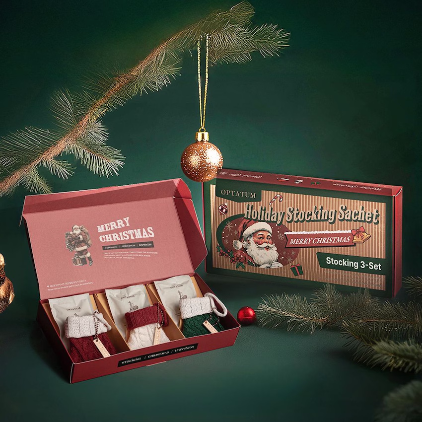 [Gift Packaging] OPTATUM Holiday Stocking Sachet Trio Gift Set