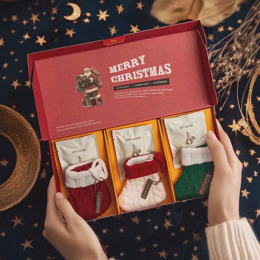 [Gift Packaging] OPTATUM Holiday Stocking Sachet Trio Gift Set