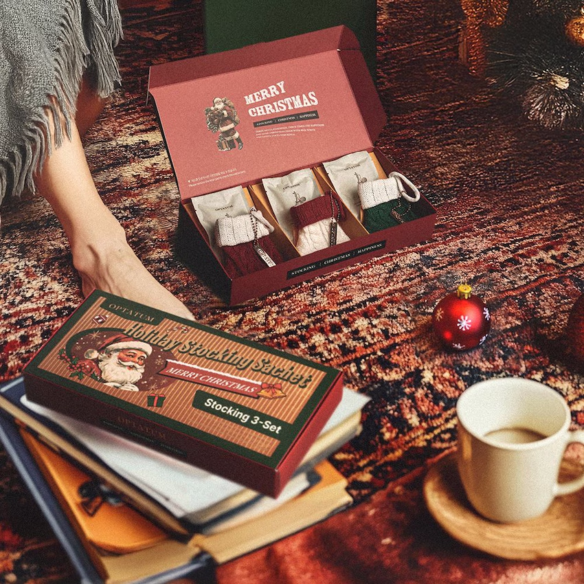 [Gift Packaging] OPTATUM Holiday Stocking Sachet Trio Gift Set